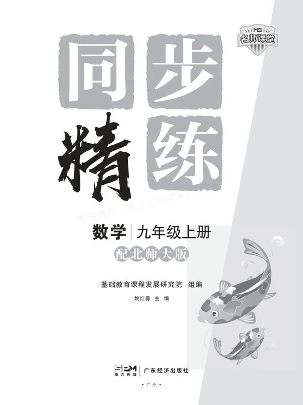 2027《名师课堂同步精练》（9年级上）（数学）（北师大版）示意封面