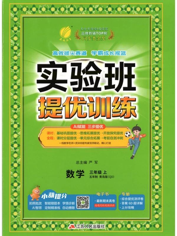 2027《春雨教育•实验班提优训练》（3年级上）（数学）（青岛54版）示意封面