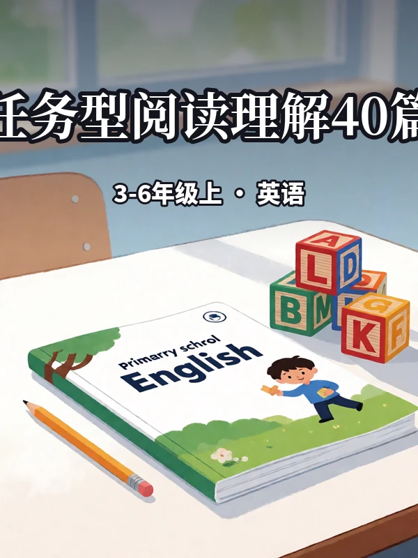 2027《任务型阅读理解40篇》（3-6年级上）（英语）示意封面