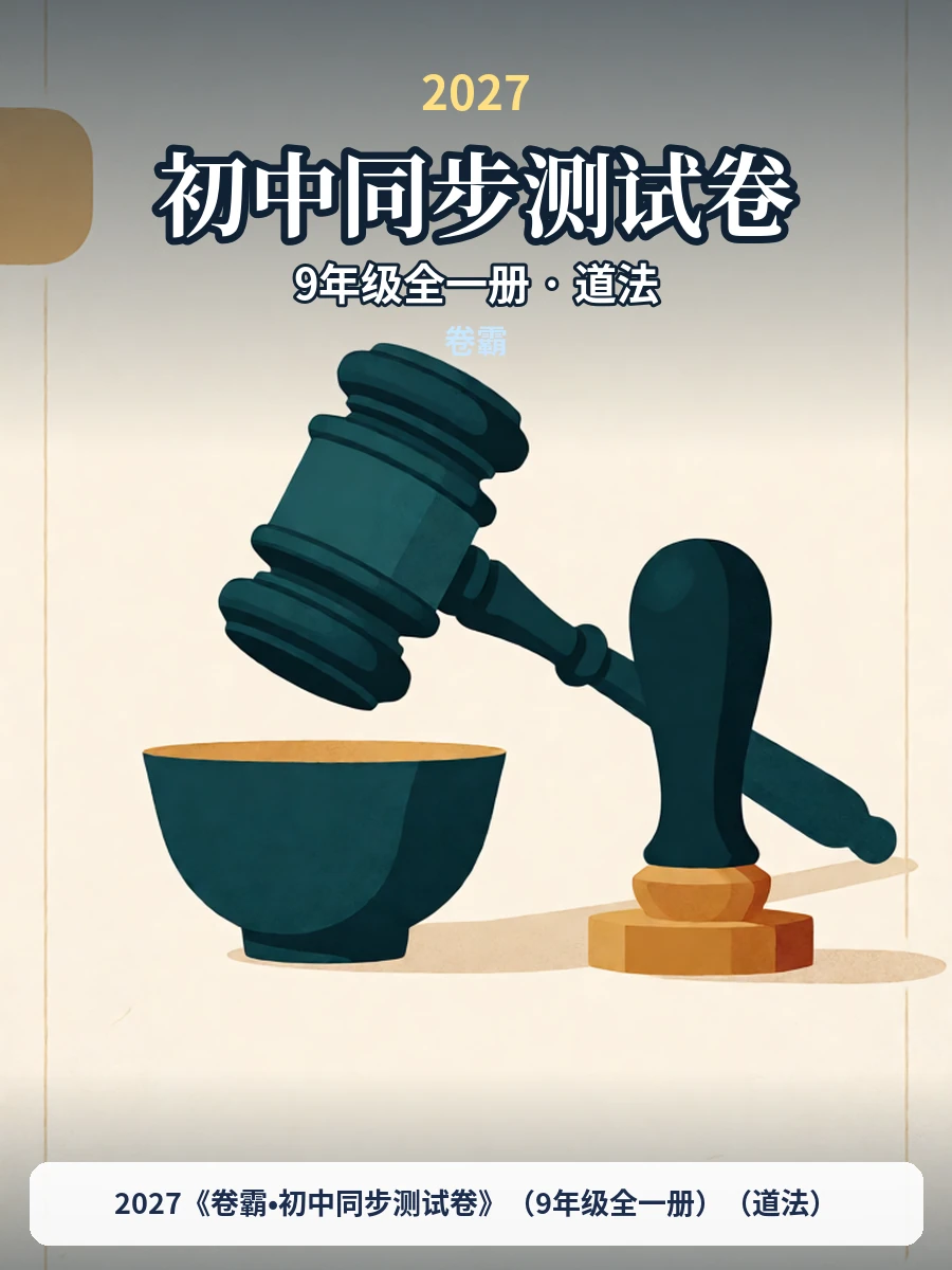 2027《卷霸•初中同步测试卷》（9年级全一册）（道法）示意封面