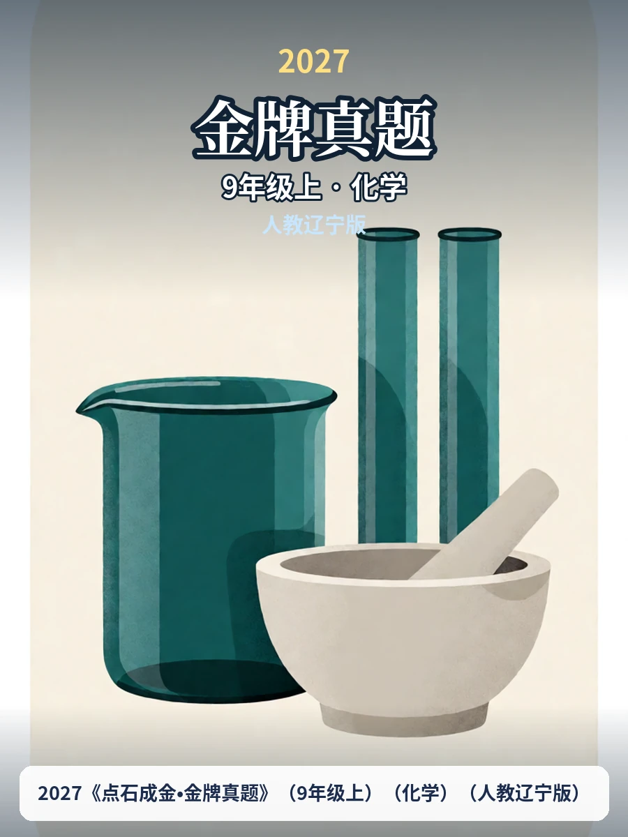 2027《点石成金•金牌真题》（9年级上）（化学）（人教辽宁版）示意封面