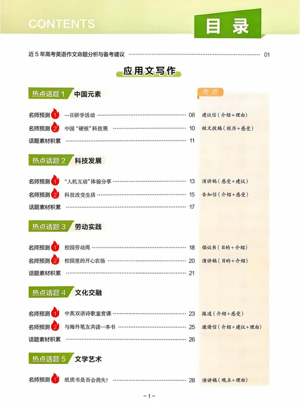 2026《高考作文热点预测》（语文、英语）示意封面