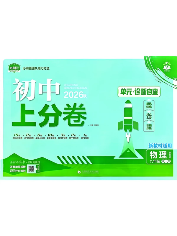2027《理想树•必刷题上分卷》（9年级全一册）（物理）（教科版）示意封面