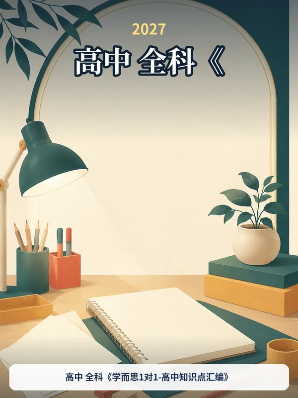 2026高中全科《学而思1对1高中知识点汇编》示意封面