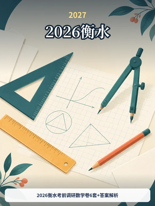 2026衡水考前调研数学卷6套+答案解析示意封面