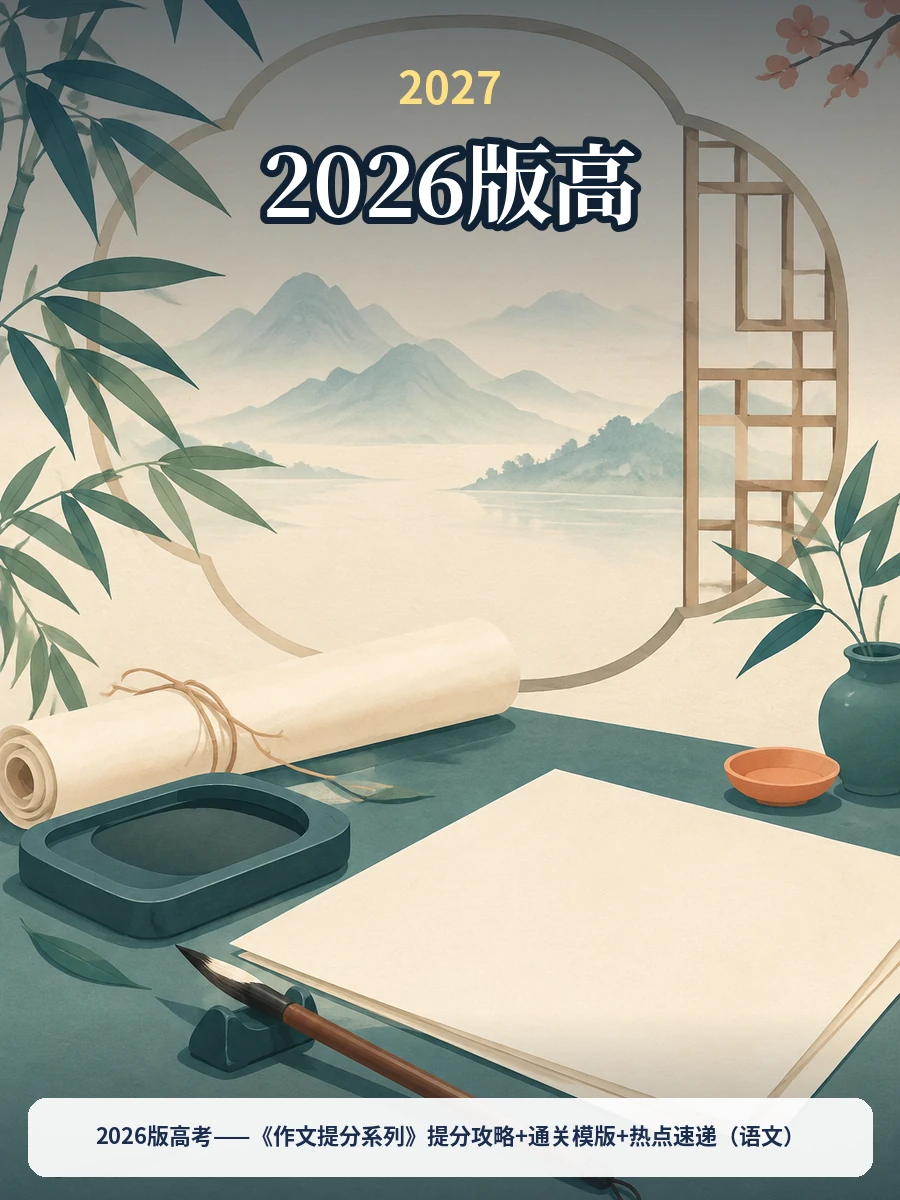 2026版高考——《作文提分系列》提分攻略+通关模版+热点速递（语文）示意封面