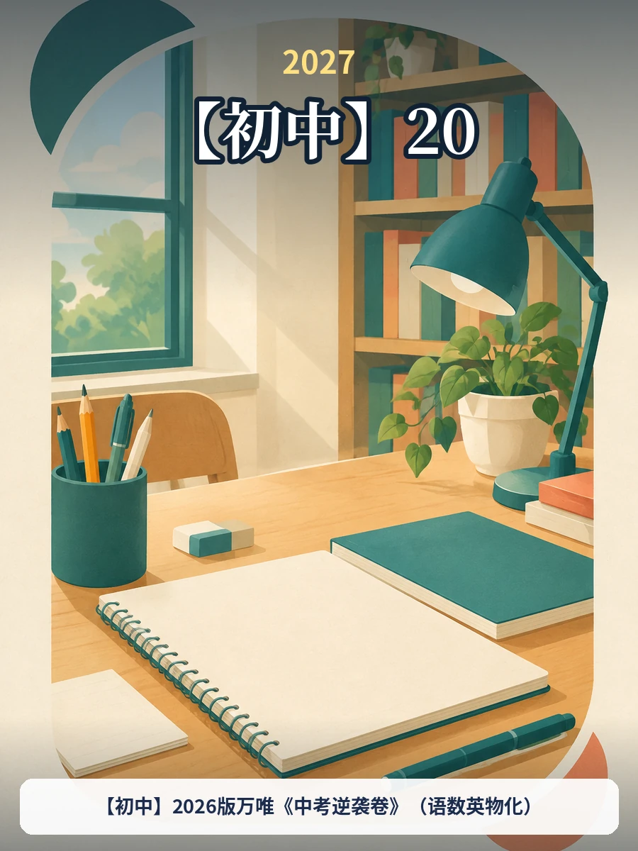 【初中】2026版万唯《中考逆袭卷》（语数英物化）示意封面
