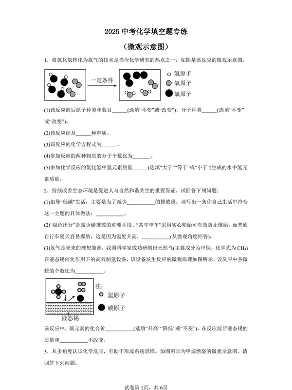 2026中考化学挑战系列示意封面