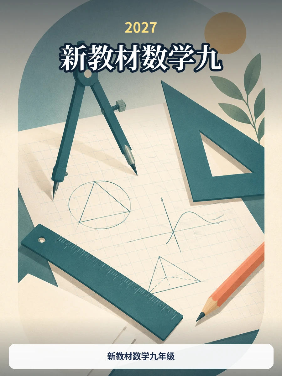 新教材数学九年级示意封面