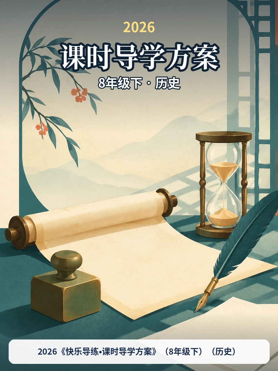 2026《快乐导练•课时导学方案》（8年级下）（历史）示意封面