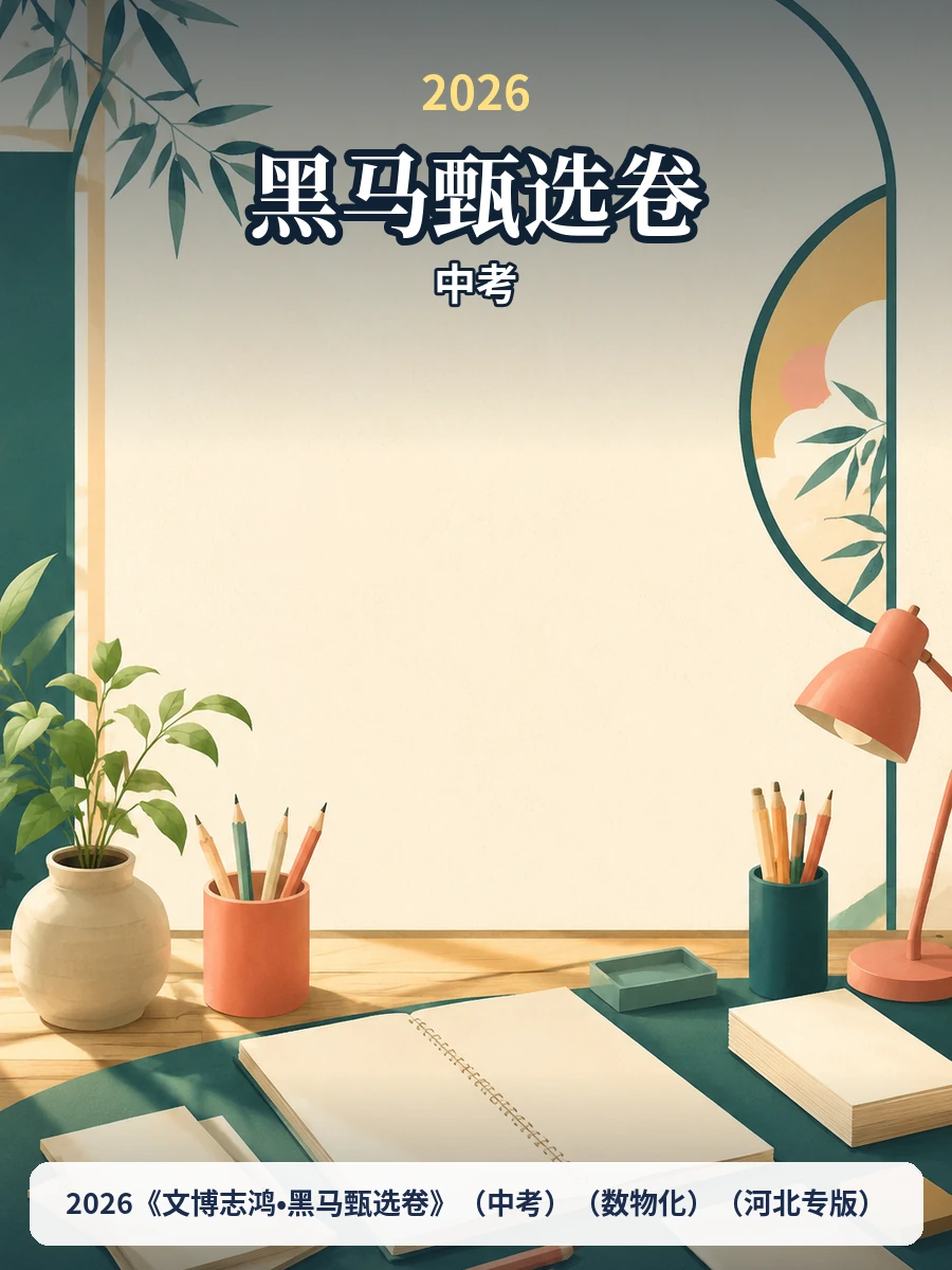 2026《文博志鸿•黑马甄选卷》（中考）（数物化）（河北专版）示意封面