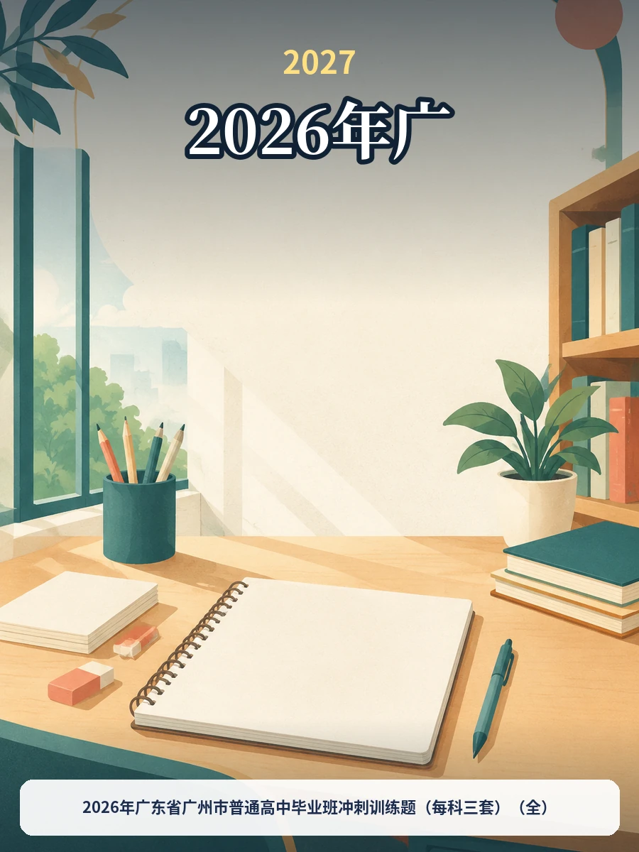 2026年广东省广州市普通高中毕业班冲刺训练题（每科三套）（全）示意封面