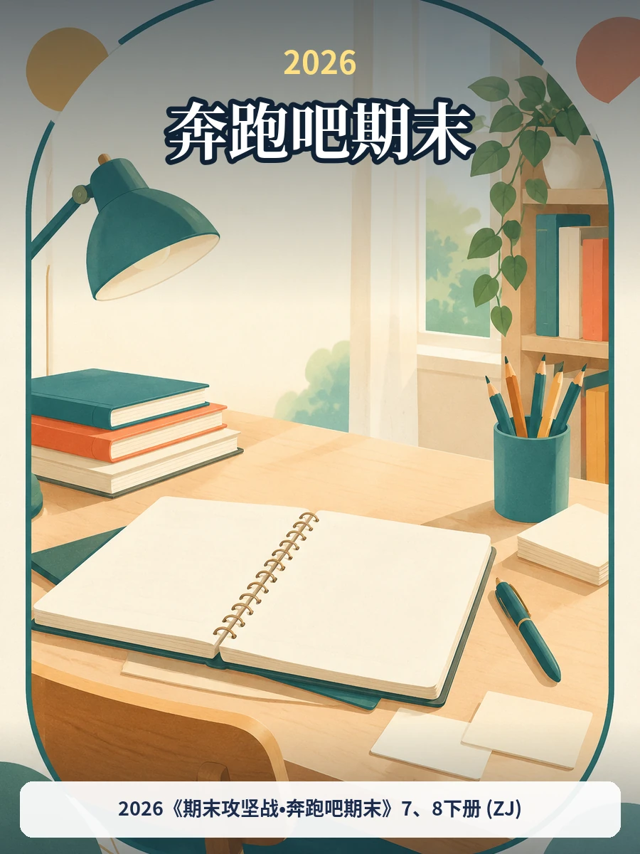 2026《期末攻坚战•奔跑吧期末》7、8下册 (ZJ)示意封面