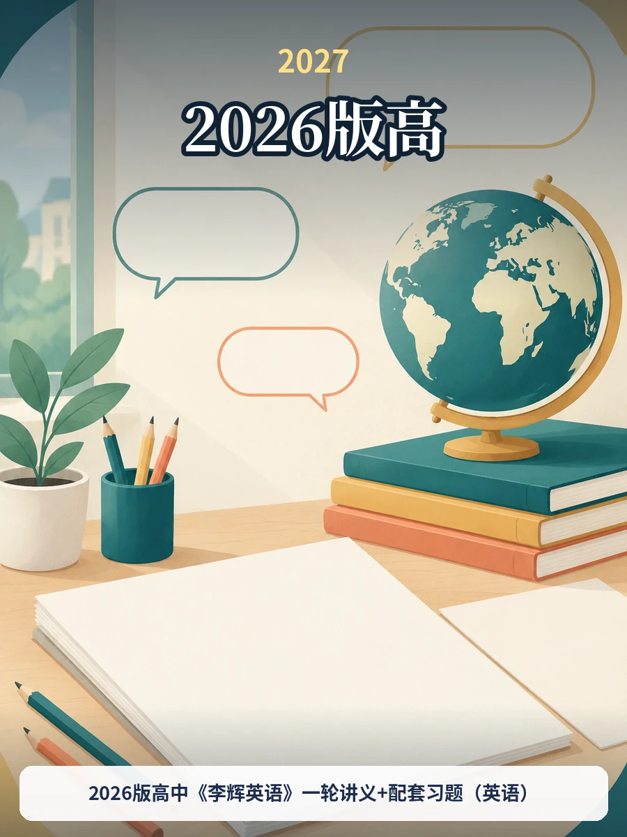 2026版高中《李辉英语》一轮讲义+配套习题（英语）示意封面