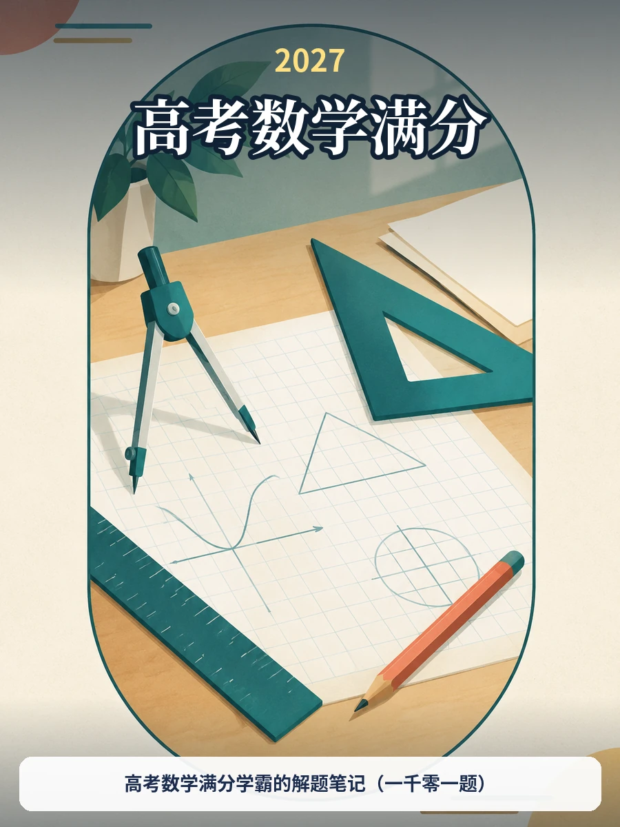 高考数学满分学霸的解题笔记（一千零一题）示意封面