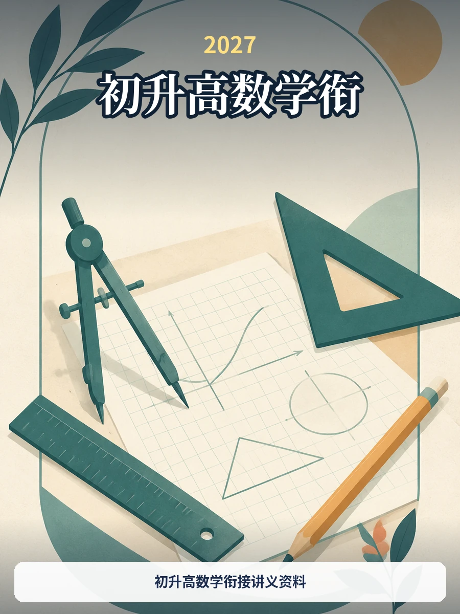 初升高数学衔接讲义资料示意封面