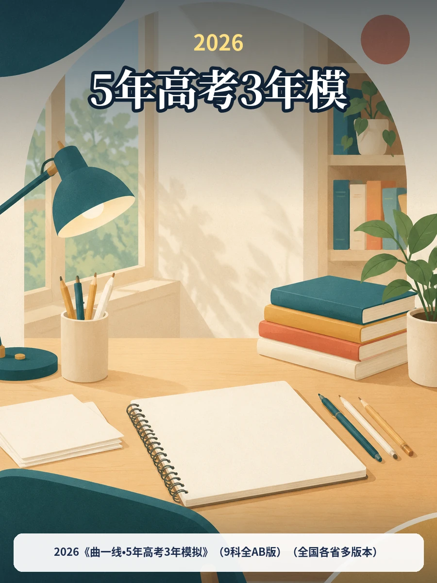 2026《曲一线•5年高考3年模拟》（9科全AB版）（全国各省多版本）示意封面