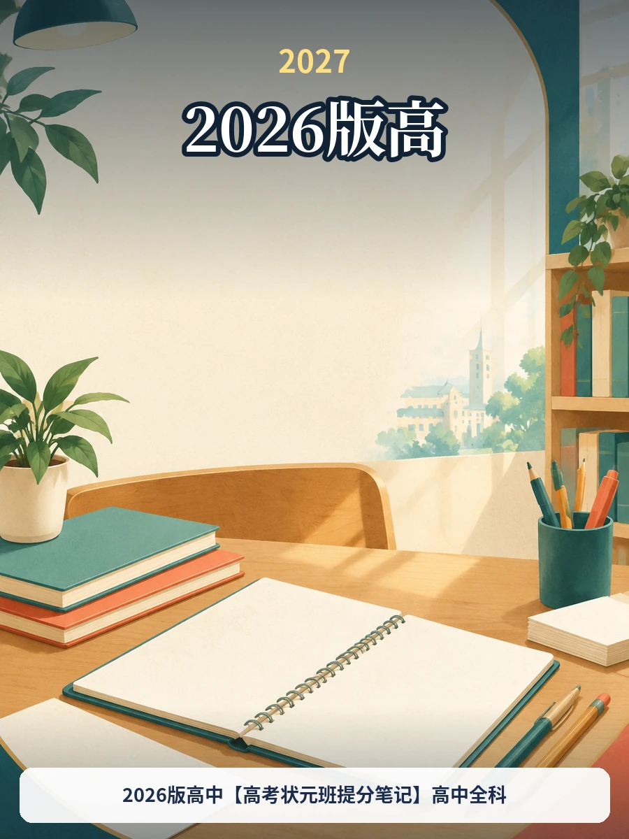2026版高中【高考状元班提分笔记】高中全科示意封面
