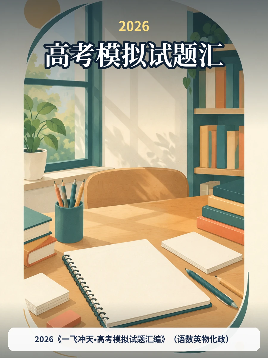 2026《一飞冲天•高考模拟试题汇编》（语数英物化政）示意封面