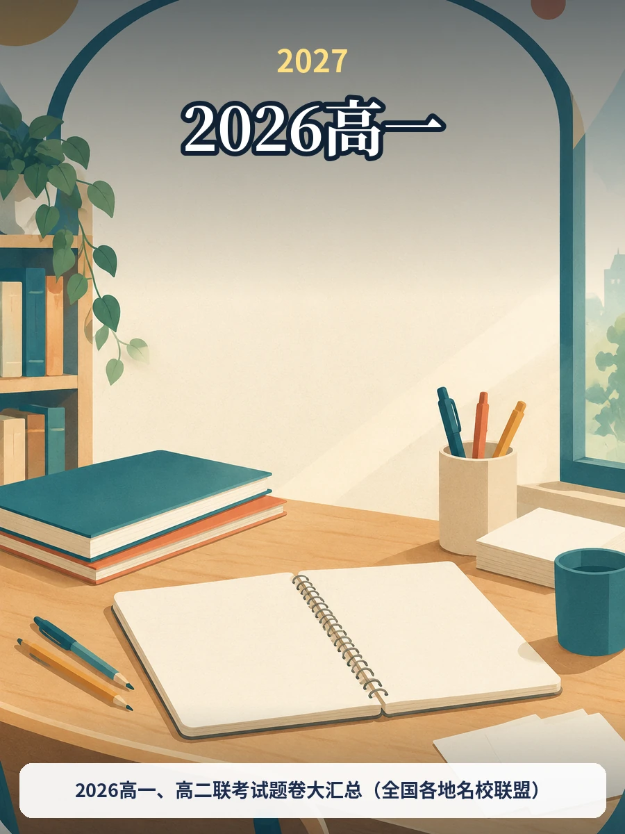 2026高一、高二联考试题卷大汇总（全国各地名校联盟）示意封面