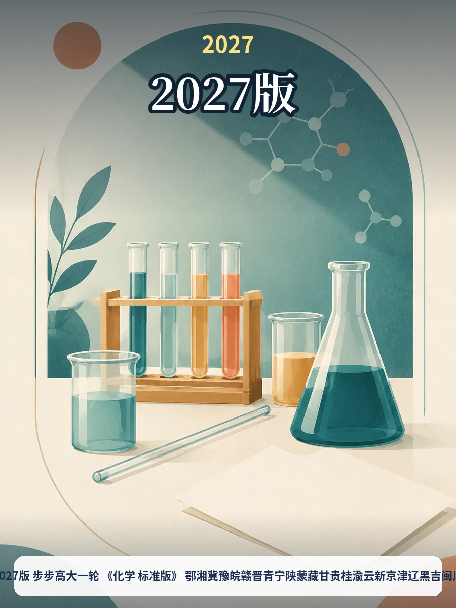 2027版 步步高大一轮 《化学 标准版》 鄂湘冀豫皖赣晋青宁陕蒙藏甘贵桂渝云新京津辽黑吉闽川示意封面