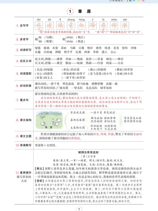1-6年级语文状元笔记示意封面