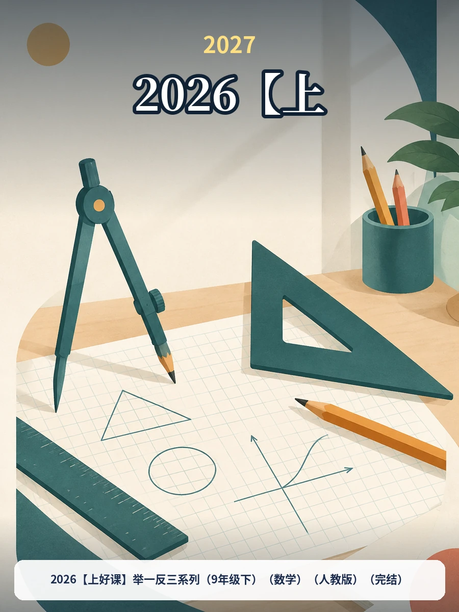 2026【上好课】举一反三系列（9年级下）（数学）（人教版）（完结）示意封面