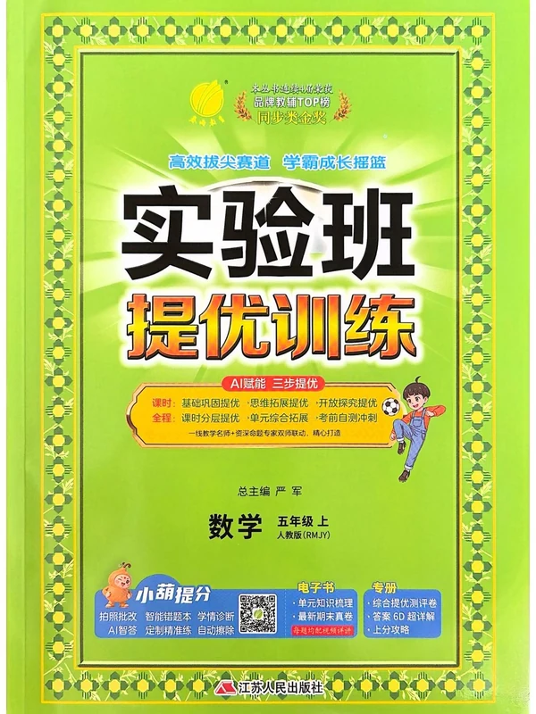 2027《春雨教育•实验班提优训练》（5-6年级上）（数学）（人教版）示意封面