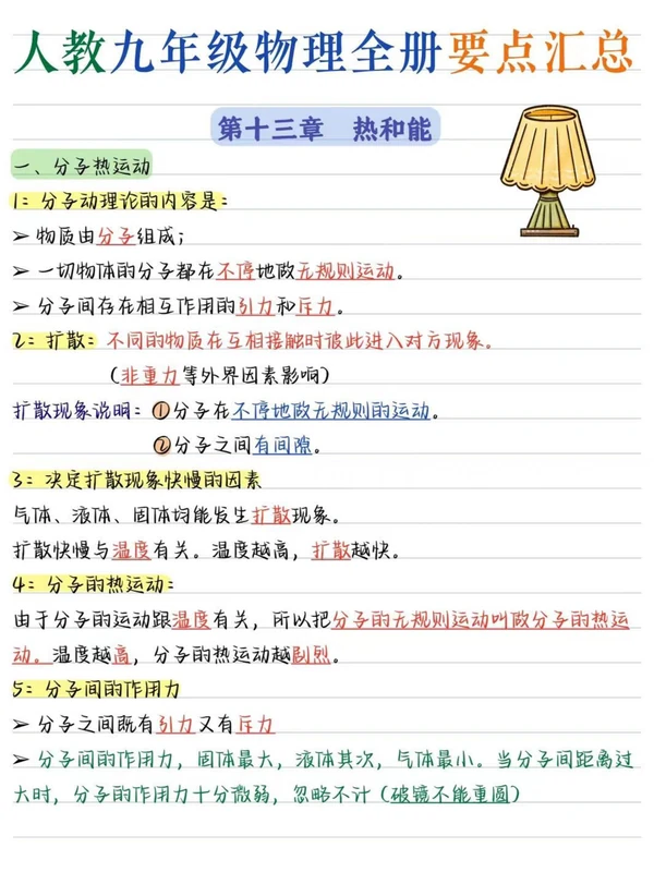 2027《要点汇总》（9年级全册）（物理）（人教版）示意封面