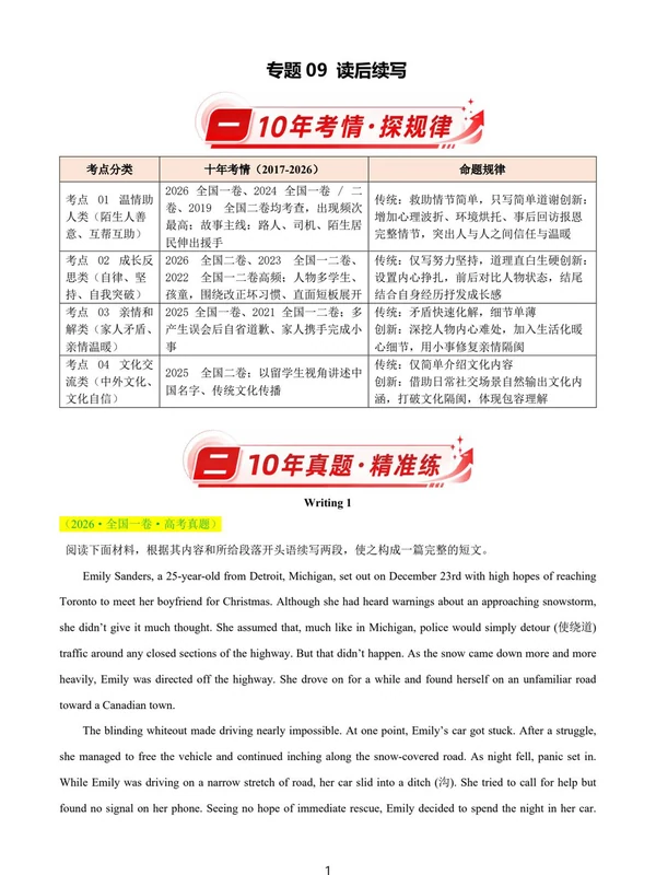 2026【好题汇编】（2017-2026）10年真题分类汇编（高考）（英语）（全国通用）（更新中）示意封面