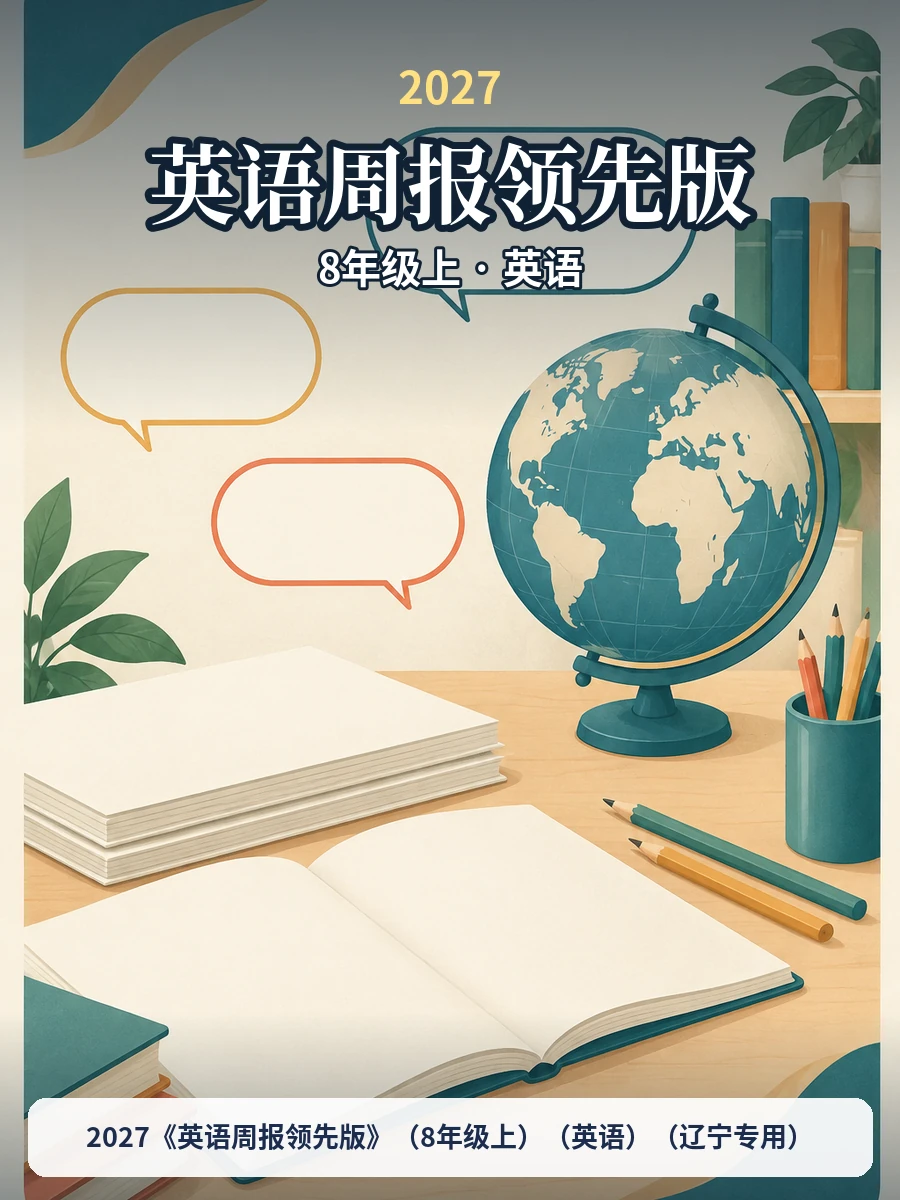 2027《英语周报领先版》（8年级上）（英语）（辽宁专用）示意封面