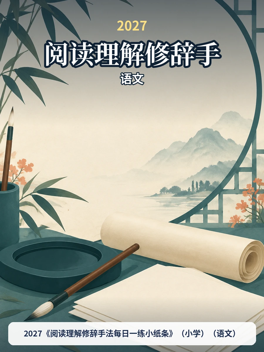 2027《阅读理解修辞手法每日一练小纸条》（小学）（语文）示意封面