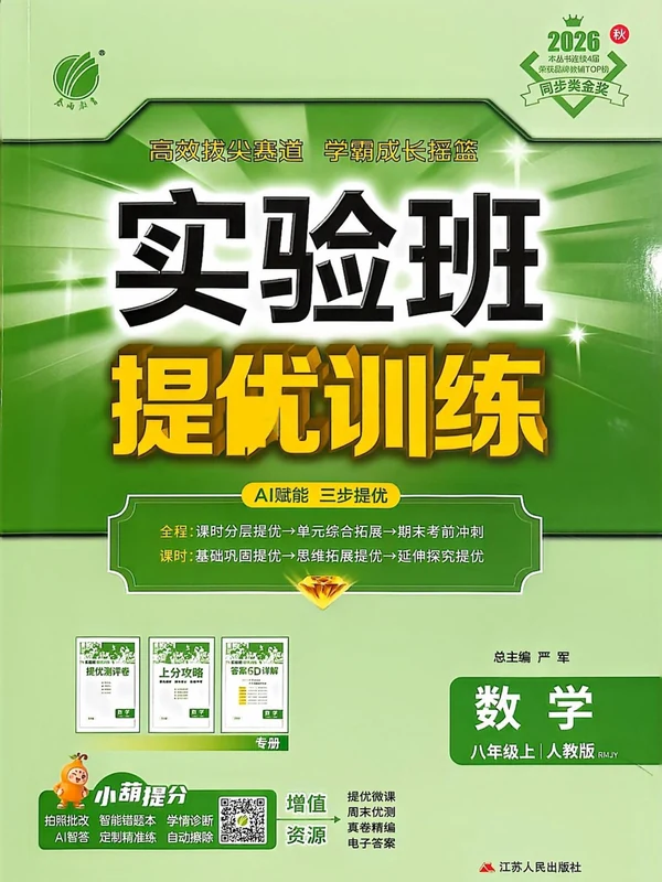 2027《春雨教育•实验班提优训练》（8年级上）（数学）（人教版）示意封面