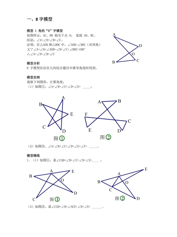 初中数学58种模型PDF格式示意封面