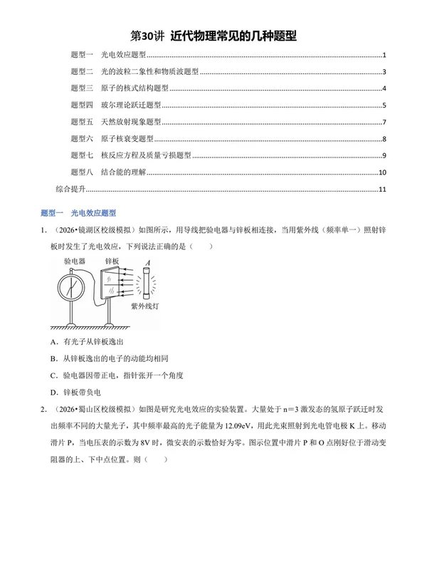 2027【学科网】一轮复习题型全练（高考）（物理）（更新中）示意封面