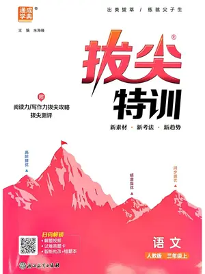 2027《通成学典•拔尖特训》（3年级上）（语文）（人教版）示意封面